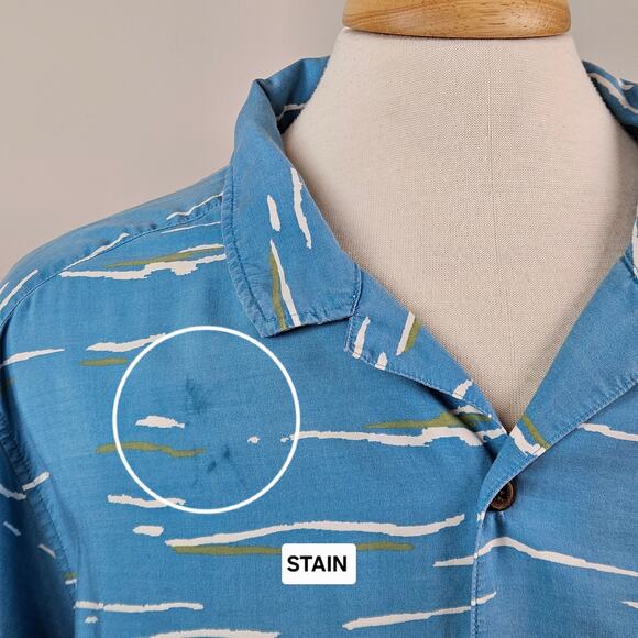 Patagonia Pataloha Hawaiian Shirt Tropical Button-Up | Men's XL | FLAWS - Picture 3 of 16